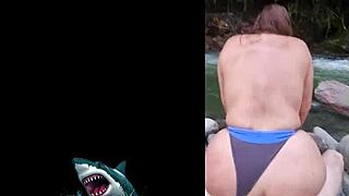 Venezuelan stepmom raw fucks riverside with horny amateur passion.