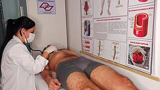 Erection In Front Of Nurse Turns Into Rough Bareback Pounding Her Tight Pussy?