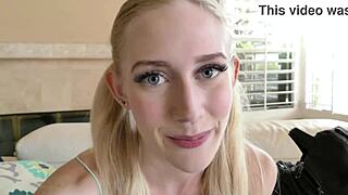 College girl explores her wild side in dorm antics