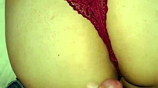 Roommate sneaks in and pumps fresh cum all over my wife's juicy ass cheeks