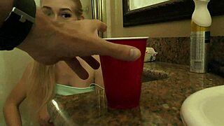 College girl explores her wild side in dorm antics