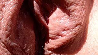 Mature Wife Sunning Her Smooth Spread Pussy Outdoors