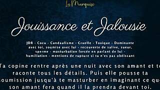 French cuck hubby strokes to wife's jouissance jealousy joi audio tease