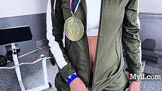 jessie rogers milf gym pussy fucked hard by donnie rock big tits bouncing