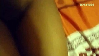 Fucking Hot Ebony Girlfriend in Red Panties with Condom Creampie