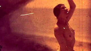 vintage nudists flash hairy beavers on antique beach