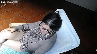 dumb student fails exam swallowing teacher's cum