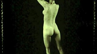 vintage nudists flash hairy beavers on antique beach