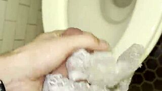 roommate's thongs make my cock rock hard i jerk then fuck her!