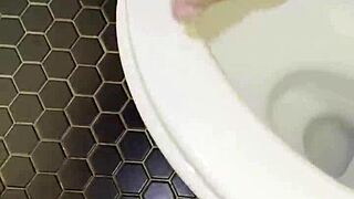 roommate's thongs make my cock rock hard i jerk then fuck her!