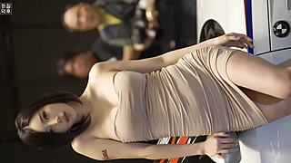 seoul's sexy korean racing babe tempts softly