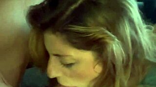 Hubby's massive cock gets horny milf's deepthroat cum swallow treatment