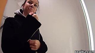 adorable czech teen gets seduced in shop then drilled hard pov style