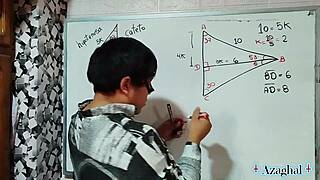 Lost in Sexual Math Angles with Seductive Japanese Eyes and Nerdy Passion