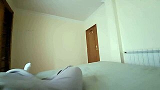 Cheating housewife in sexy maid outfit takes friend's creampie doggystyle