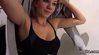 adorable czech teen gets seduced in shop then drilled hard pov style