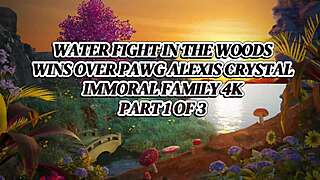 alexis crystal bares huge czech tits in wild woodland chase