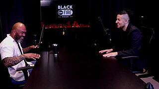 women train hands on cadu leaving him breathless in sheer red