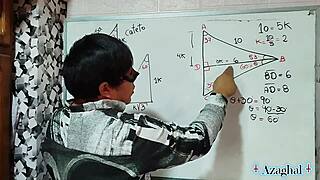 Lost in Sexual Math Angles with Seductive Japanese Eyes and Nerdy Passion