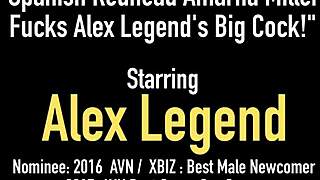 spanish redhead amarna miller rides alex legend's monster cock cowgirl deepthroat doggystyle facial