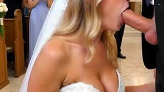 Wet bride craves monster cock on wedding day ai generated interracial pounding
