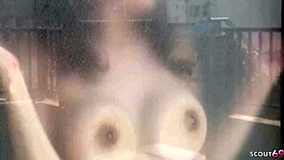 Slim Japanese Big Tits Teen Oiled Up for Rough Old Young Creampie at JAV Casting!