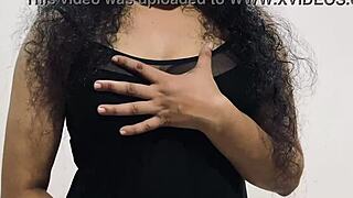 kerala babe rips night dress stripping sexy for old cuckold lover!
