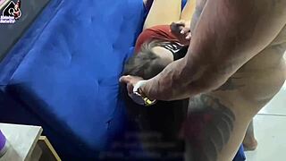 wife fucks tattoo artist while cuckold husband watches gaping pussy close