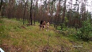i picked up three teen lesbians in forest they're fingering wildly for me...