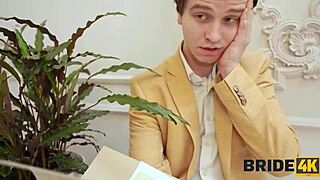 Comrade your flexible russian bride takes old cock group wedding fuck while hubby watches 😘