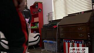 Aria Valencia craves Bryan's backstage pussy lick?