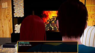 big titted redhead teen joins the new family fun