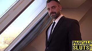 Submissive 18yo Ariell Aquinas gulps jizz post rough anal doggystyle