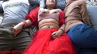 🤯 indian stepmom's tight pussy gets quickie fucked by horny student!