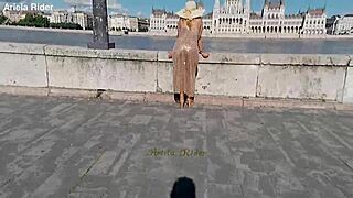 arielarider parades see-through dress publicly outdoors hungarian budapest