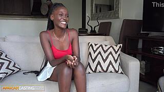 omg i tried deepthroating that huge white cock but gagged hard then rode reverse cowgirl ass shaking wild