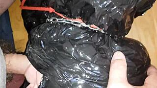 on november 8 2025 larve sophie undergoes mummification and submission in a structured session.