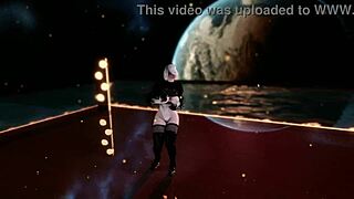 2b shakes her huge boobs in a sexy teasing cover dance routine