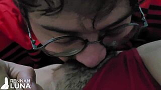 wanna see this skinny brazilian girlfriend squirt on huge cock pov? she moans begging for more rough pussy pounding! 