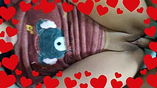 i'm poundin my stepdaughter missionary style til i explode cum all over her shaved pussy valentines celebration gone wild