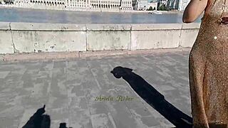 arielarider parades see-through dress publicly outdoors hungarian budapest