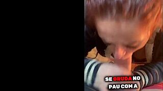 hey, 100 reais or a mystery blowjob? watch her gag on monster cock, swallow every drop in humiliation