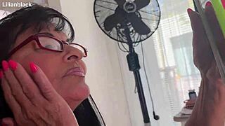 Chubby Czech BBW in Pantyhose Masturbates POV for You, Fan?