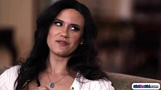 Hey girl, your redhead bff knows how to lick and seduce that big tit stepmom into lesbian play