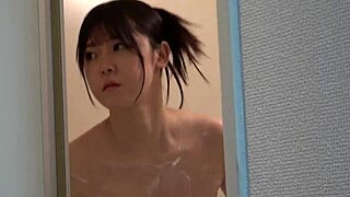 Akari minase's shower tease hides her naked tits reveal?