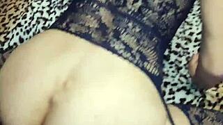 A couple films close-up doggy anal pounding on homemade pov. Wife's beautiful pussy takes it bent over.