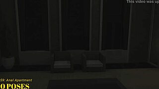 black market room turns into wild anal apartment session