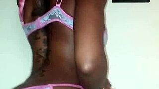 Lola Strips and Dances Sexily Ripping Off Her Clothes