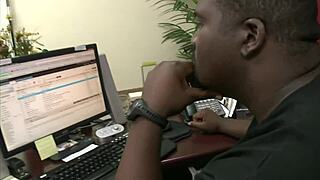 Office Desk Banging Tiffany Tyler Takes Huge Cock Hard