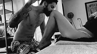 Latina Couple's Slow Motion Oral Sex Tutorial